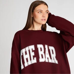The Bar Varsity Sweatshirt-Maroon XL